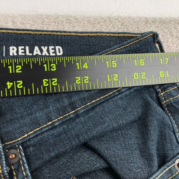 Levi's Signature Mens Jeans Size 34x34 Blue Denim S61 Relaxed Fit Straight Leg - Picture 7 of 16